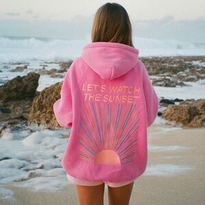 Dandy Worldwide Oversized Lux hoodie “Let’s Watch the Sunset”